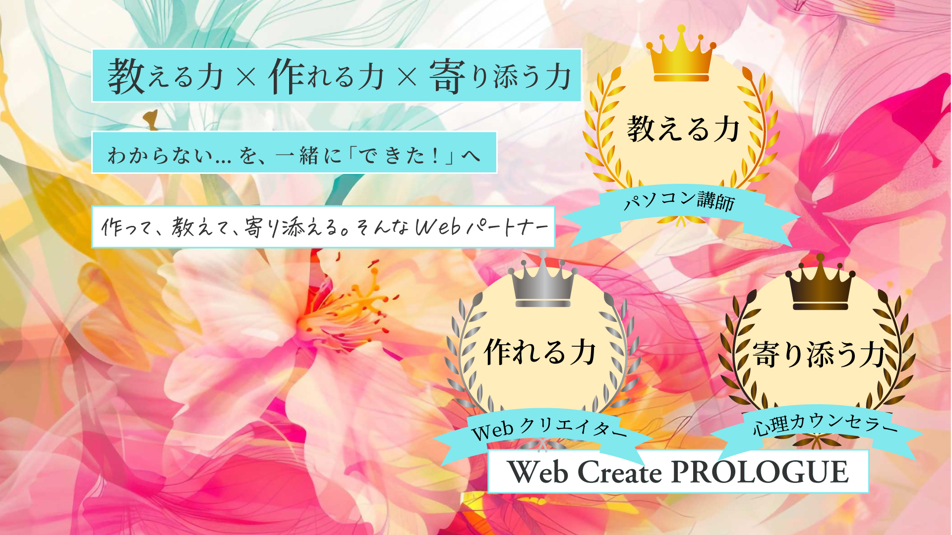 教える力作れる力寄り添う力PROLOGUE