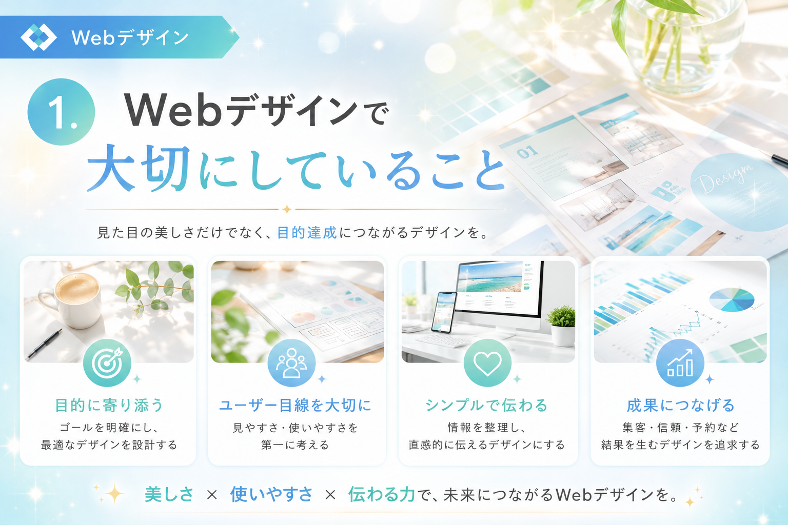 1.Webデザインで大切にしていること